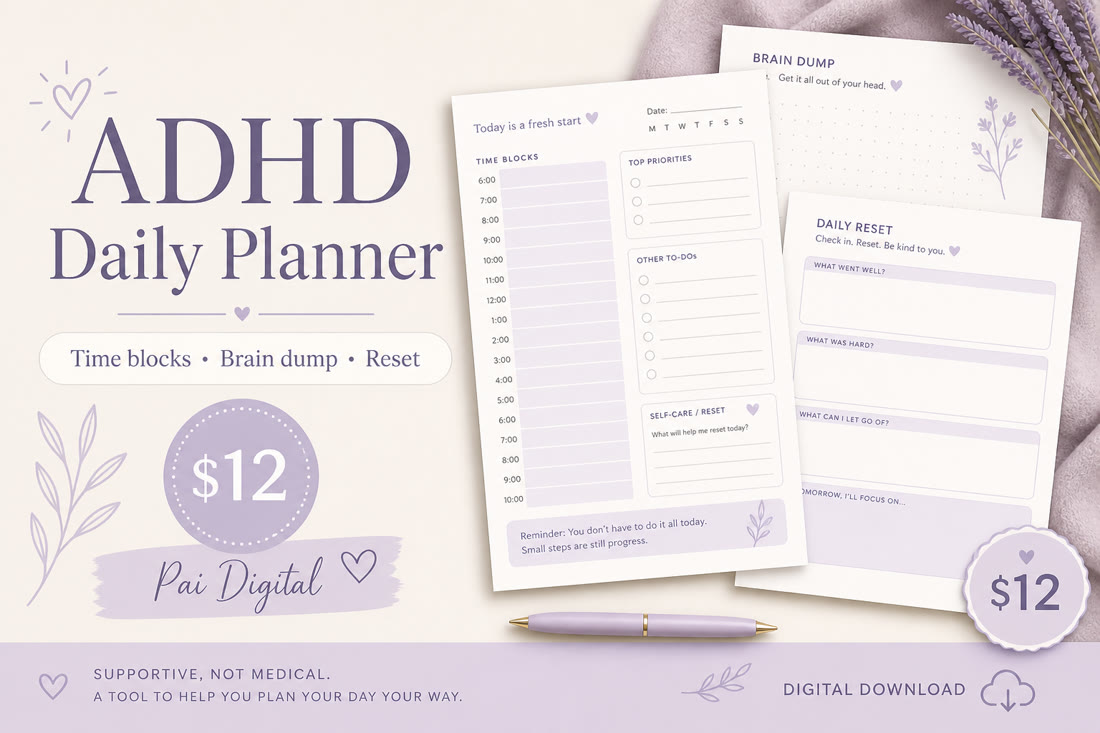 ADP-001 ADHD Daily Planner Pack cover