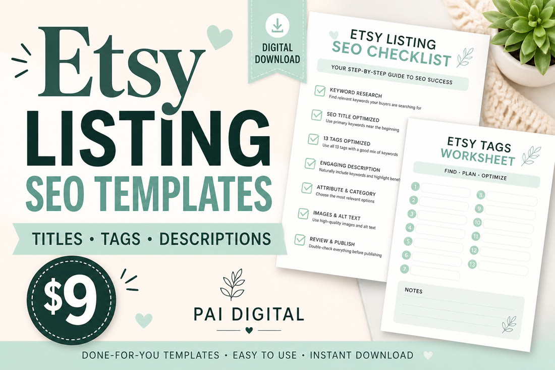 ELS-001 Etsy Listing SEO Pack cover
