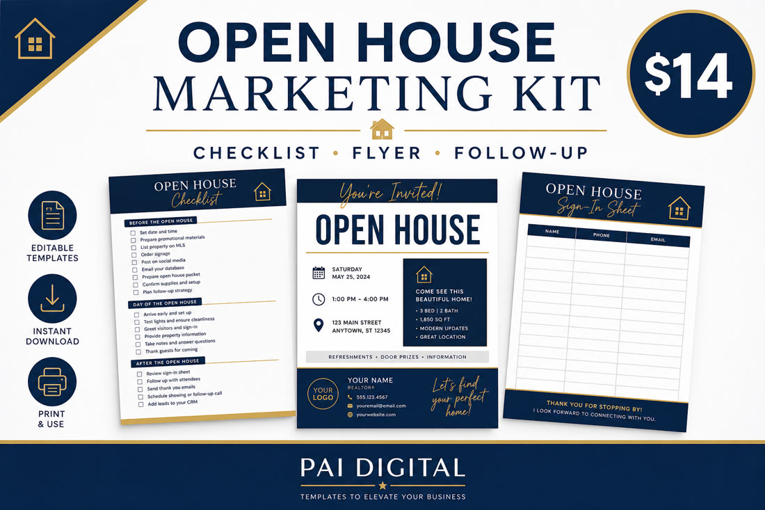 ROH-001 Realtor Open House Kit cover
