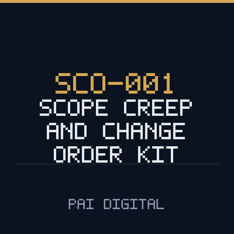 SCO-001 Freelance Scope Creep and Change Order Kit cover