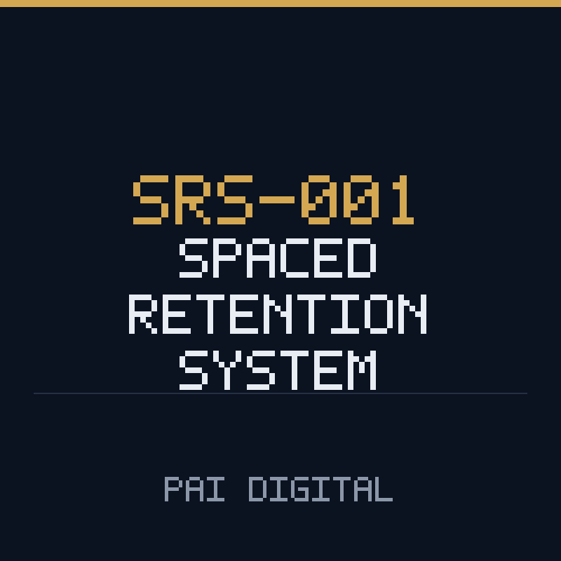 SRS-001 Spaced Retention System cover