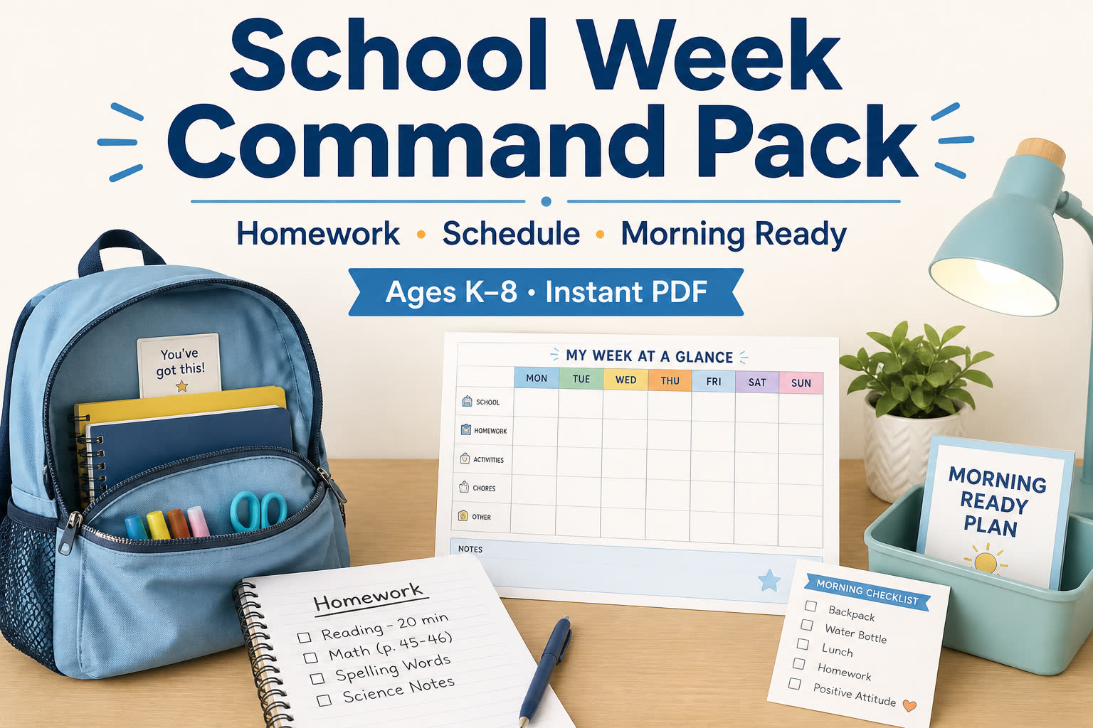 SWC-001 School Week Family Command Pack cover